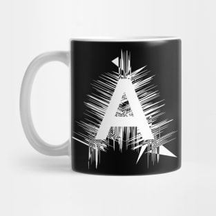 punk typographic design Mug